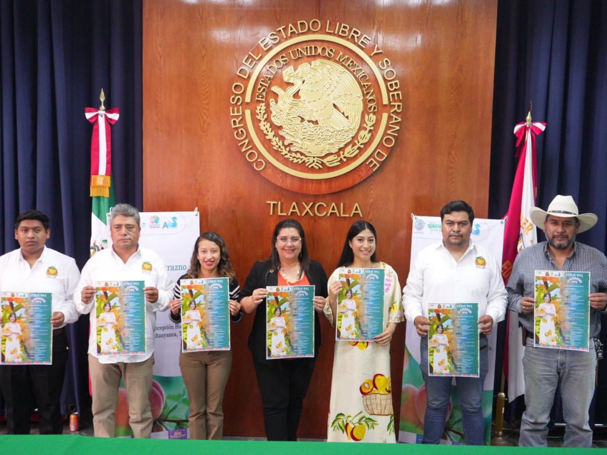 PRESENTAN ACTIVIDADES DE LA FERIA DEL DURAZNO 2025 EN CONGRESO DE&nbsp;TLAXCALA