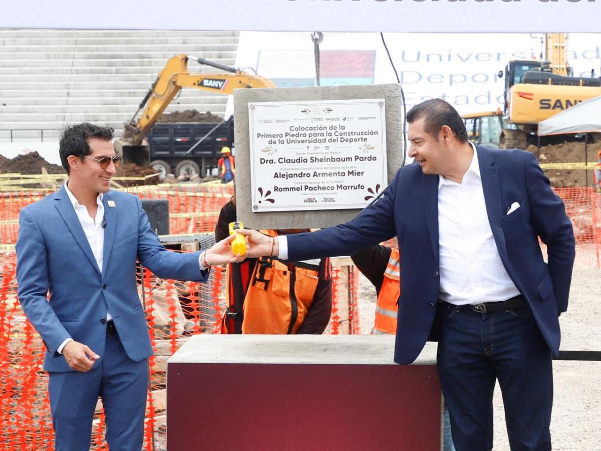 EN PUEBLA RECONOCE ROMMEL PACHECO SE HACEN LAS COSAS BIEN AL ARRANQUE DE CONSTRUCCIÓN DE UNIVERSIDAD DEL&nbsp;DEPORTE