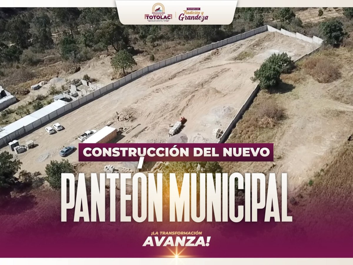 EN TOTOLAC AVANZA LA CONSTRUCCIÓN DEL NUEVO PANTEÓN CON CREMATORIO&nbsp;MUNICIPAL