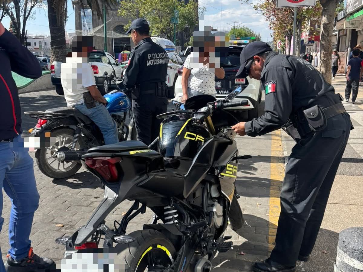 REFUERZA POLICÍA DE APIZACO ESTRATEGIA DE SEGURIDAD CON OPERATIVO CERO TOLERANCIA PARA&nbsp;MOTOCICLETAS