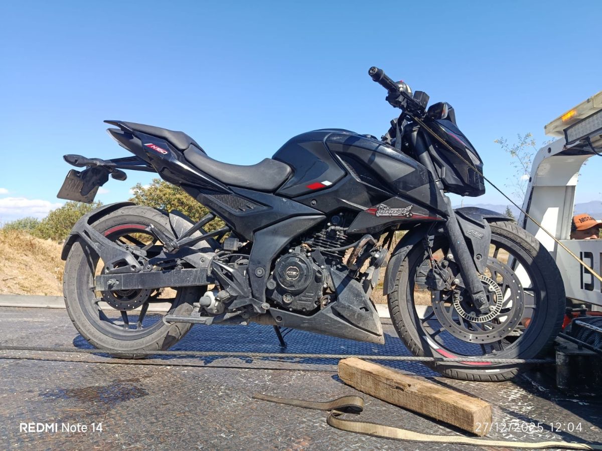 ASEGURA SEGURIDAD PÚBLICA MOTOCICLETA CO&nbsp; REPORTÉ DE ROBO EN&nbsp;HUAMANTLA