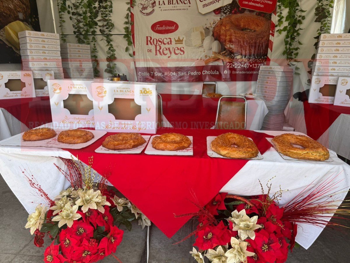 👑👑👑🥯¡AÚN HAY ROSCA! FERIA DE LA ROSCA 2026 EN SAN PEDRO CHOLULA PERMANECERÁ HASTA EL DOMINGO 11 DE ENERO&nbsp;👑👑👑🥯