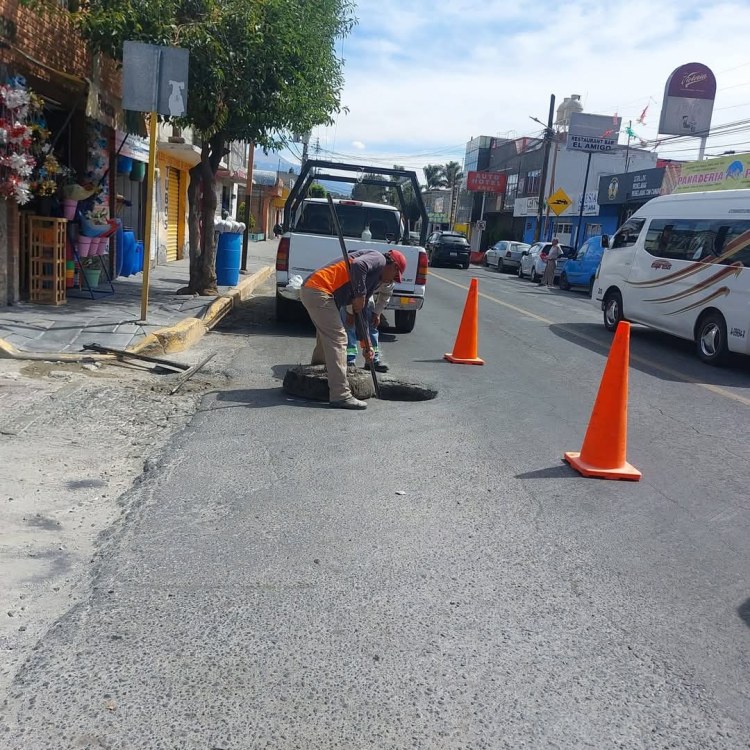 SE REALIZAN DESAZOLVES PREVENTIVOS SOBRE CARRETERA FEDERAL TLAXCALA-TEXMELUCAN