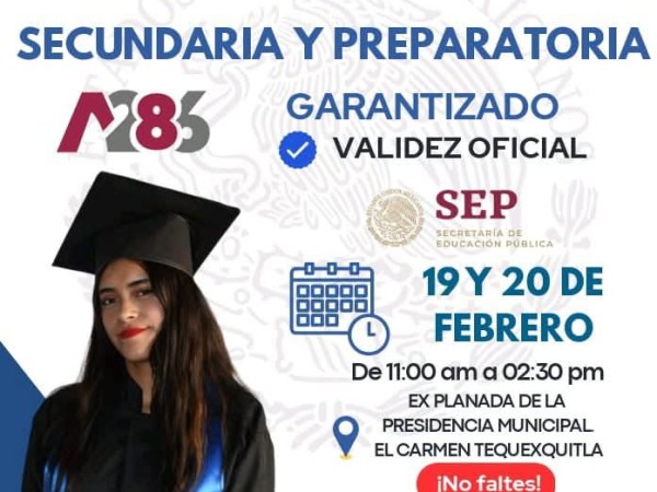 ATENCIÓN TEQUEXQUITLA CONTINÚA TUS ESTUDIOS Y CONSTRUYE TU&nbsp;FUTURO