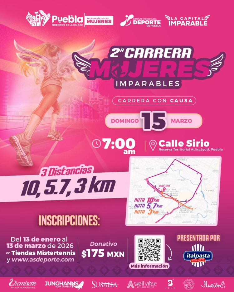 INVITA PEPE CHEDRAUI A PARTICIPAR EN LA SEGUNDA CARRERA «MUJERES IMPARABLES&nbsp;2026»