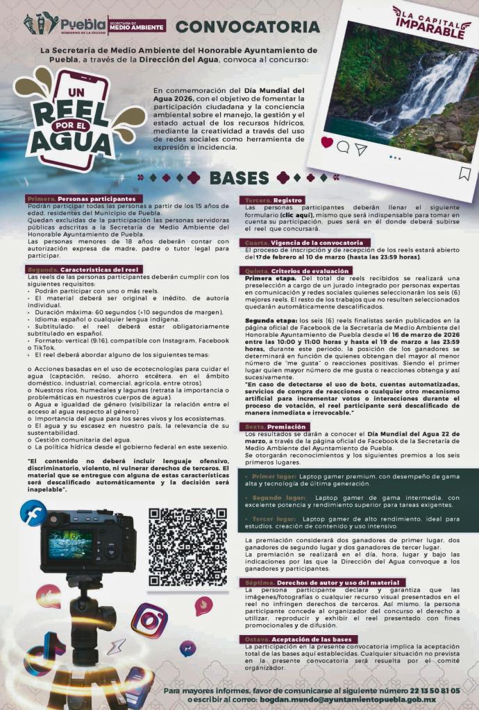 GOBIERNO DE PEPE CHEDRAUI LANZA CONVOCATORIA «UN REEL POR EL&nbsp;AGUA»