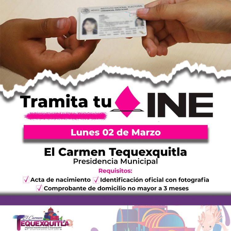 HOY LLEGA EL INE A&nbsp;TEQUEXQUITLA