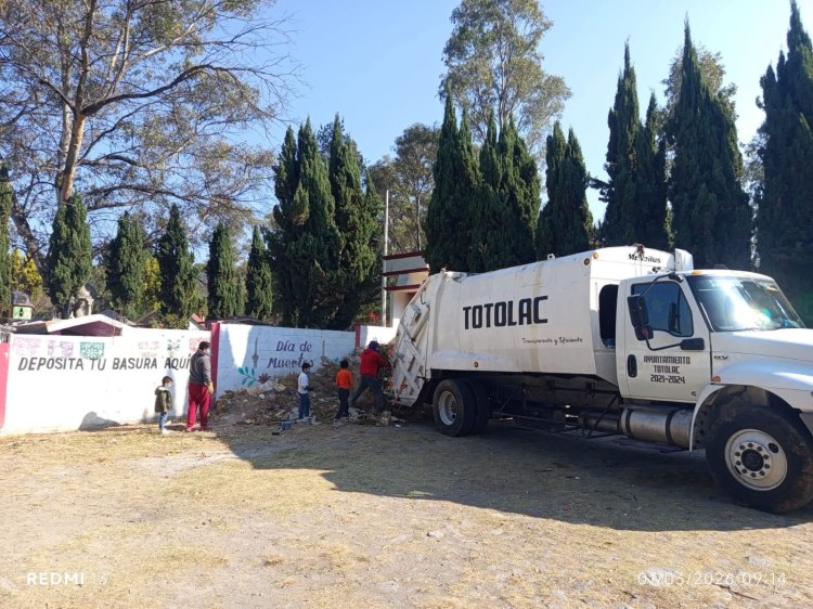 TRABAJO EN CONJUNTO EN TOTOLAC EN RECOLECCIÓN DE&nbsp;BASURA
