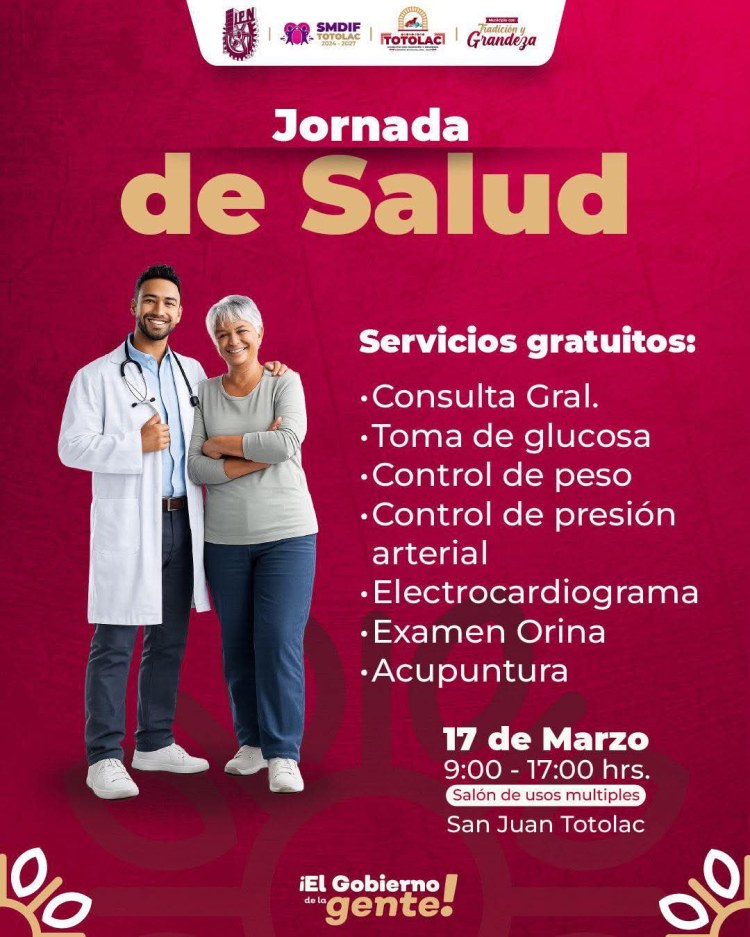 JORNADA DE SALUD EN&nbsp;TOTOLAC