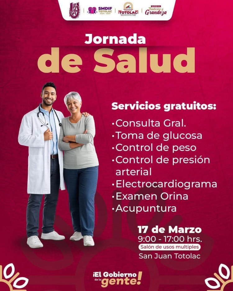 JORNADA DE SALUD EN&nbsp;TOTOLAC