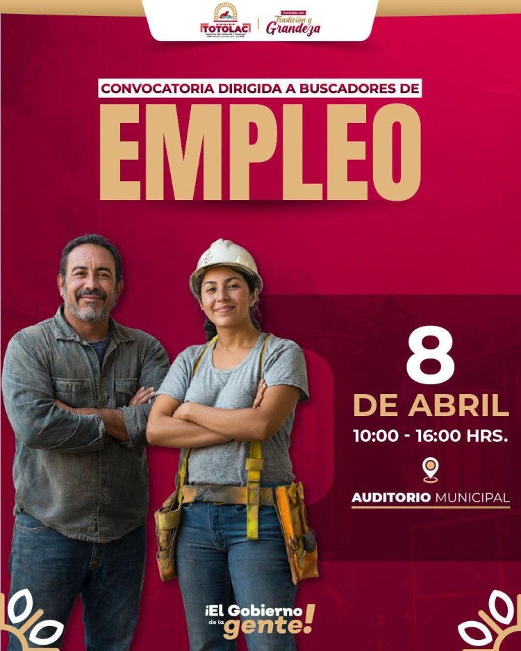 ATENCIÓN TOTOLAC BUSCAS&nbsp;EMPLEO