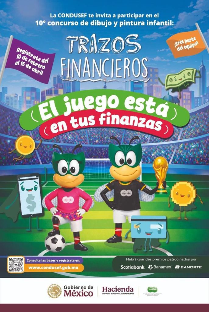 INVITAN A NIÑAS Y NIÑOS DE HUAMANTLA A PARTICIPAR EN EL 10° CONCURSO INFANTIL “TRAZOS&nbsp;FINANCIEROS”