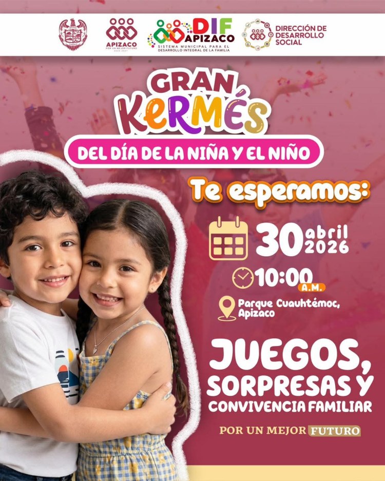 🎉👧🧒 APIZACO CELEBRARÁ EN GRANDE A LOS&nbsp;NIÑOS