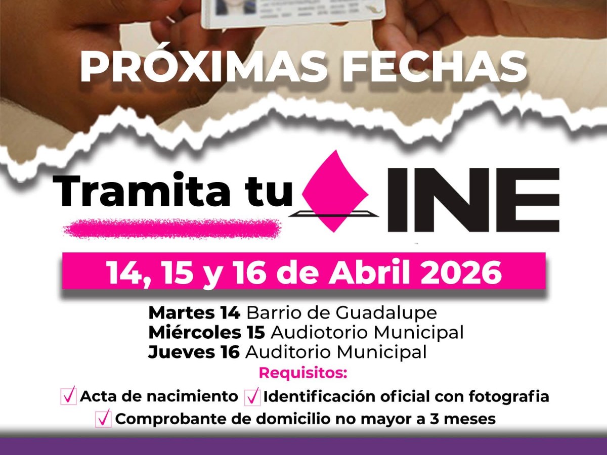 ATENCIÓN TEQUEXQUITLA TRAMITA TU&nbsp;INE