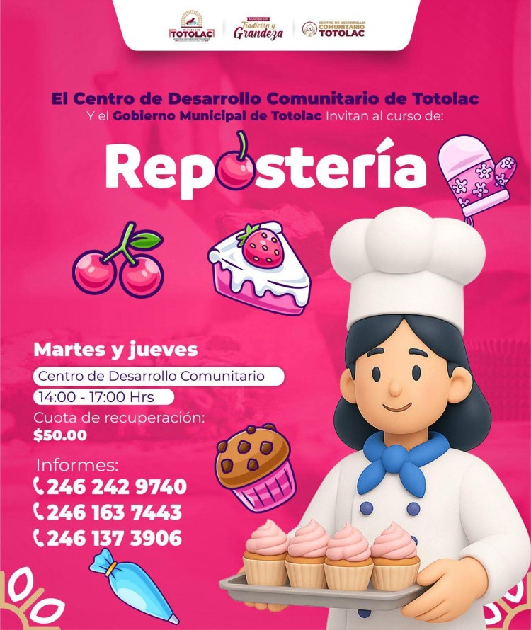 APRENDE EMPRENDE Y ENDULZA TUS IDEAS EN&nbsp;TOTOLAC