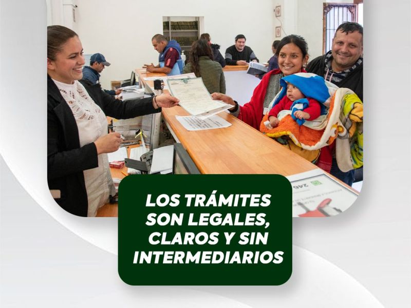 EN HUAMANTLA LOS TRÁMITES SON LEGALES CLAROS Y SIN&nbsp;INTERMEDIARIOS