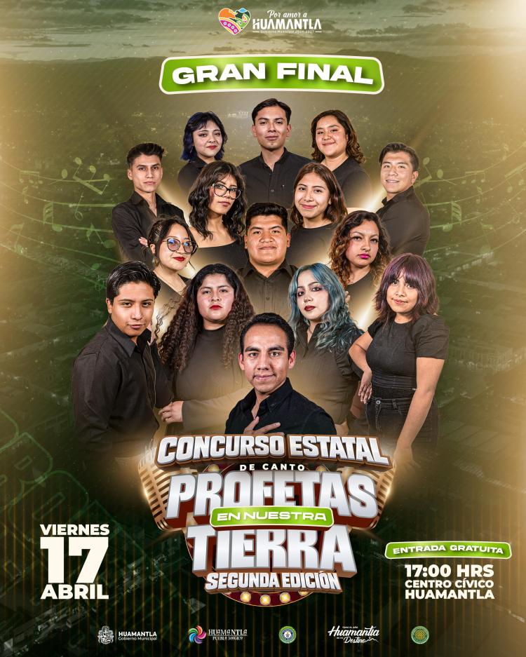 HUAMANTLA RECIBIRÁ A LAS MEJORES VOCES DE TLAXCALA EN LA GRAN FINAL DE “PROFETAS EN NUESTRA&nbsp;TIERRA”