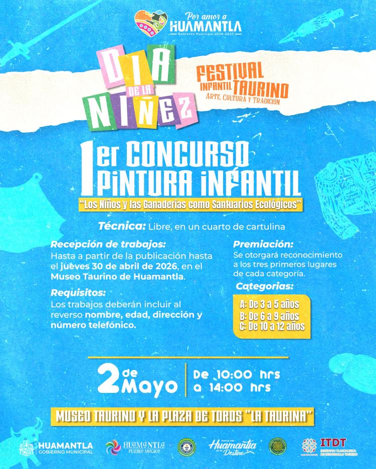 GOBIERNO MUNICIPAL DE HUAMANTLA LANZA CONVOCATORIA PARA EL 1ER CONCURSO DE PINTURA&nbsp;INFANTIL