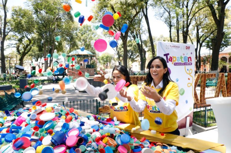 PRIMER TAPATÓN EN TLAXCALA SUPERA META Y REÚNE MÁS DE 9.6 TONELADAS DE TAPITAS PARA APOYAR A NIÑAS Y NIÑOS CON&nbsp;CÁNCER.