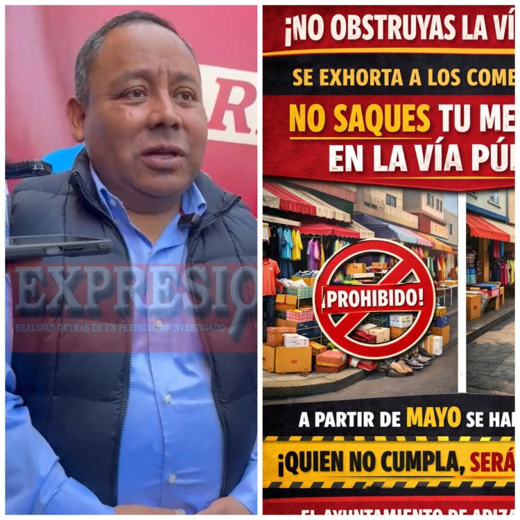 ALCALDE DE APIZACO JAVIER RIVERA EXHORTA A COMERCIANTES A NO OBSTRUIR LA VÍA&nbsp;PÚBLICA
