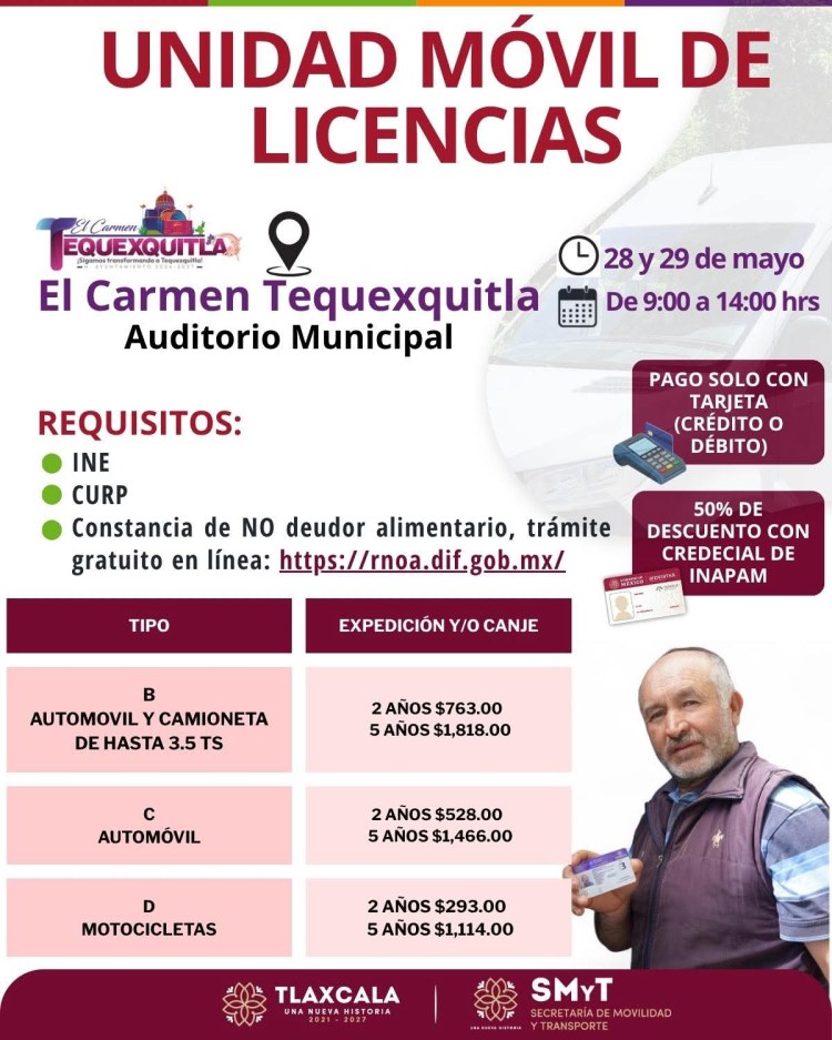 🚗✨ ¡ATENCIÓN, CIUDADANÍA! DE TEQUEXQUITLA LLEGÓ UNIDAD MÓVIL DE&nbsp;LICENCIAS✨🪪