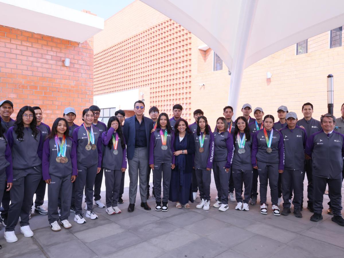 CELEBRA GOBERNADORA HISTÓRICO TRIUNFO DE DEPORTISTAS TLAXCALTECAS EN OLIMPIADA&nbsp;NACIONAL