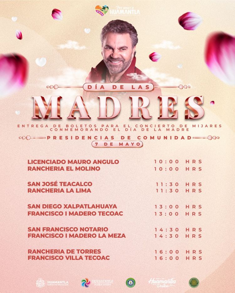HUAMANTLA CONTINÚA CON ENTREGA DE BOLETOS PARA EL CONCIERTO DE MIJARES EN CELEBRACIÓN DEL DÍA DE LAS&nbsp;MADRES