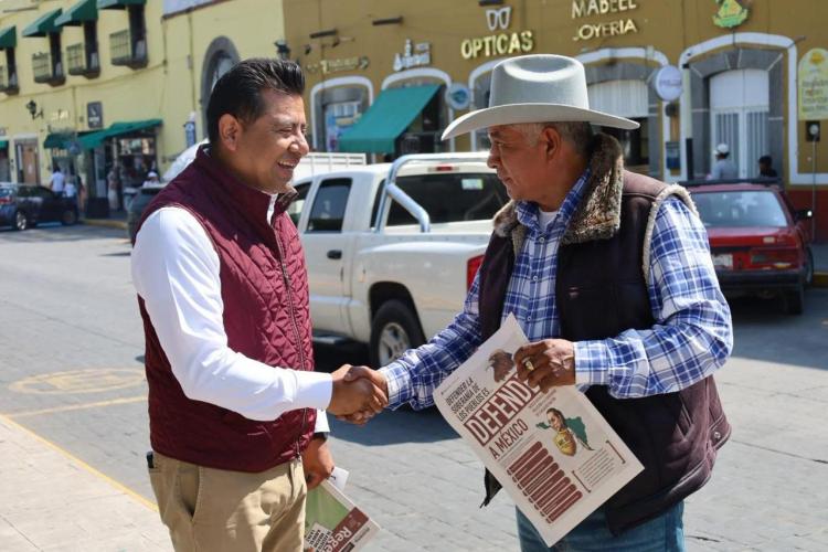 DESTACA CARLOS AUGUSTO PÉREZ EN TLAXCALTECAS LA RUTA TERRITORIAL DE&nbsp;MORENA