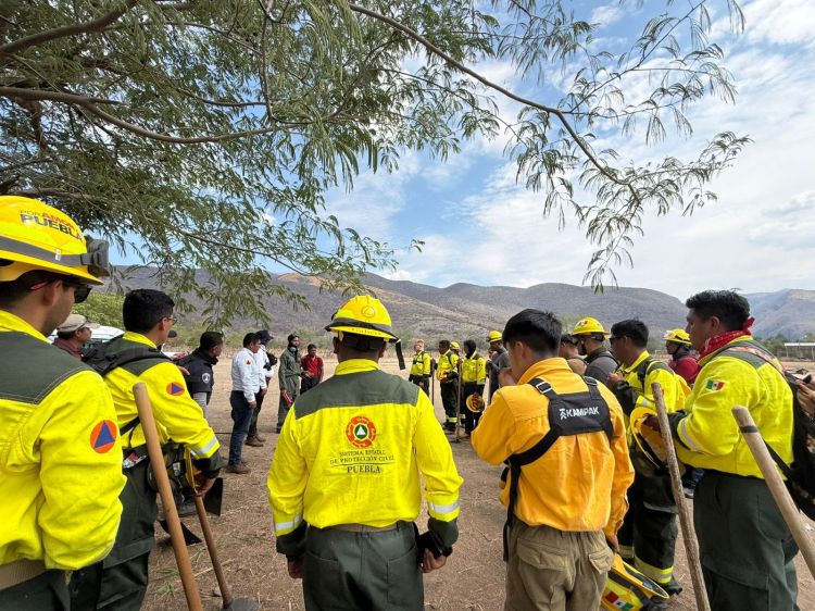 GOBIERNO ESTATAL DESPLIEGA OPERATIVO AIRE-TIERRA PARA CONTENER INCENDIO FORESTAL EN&nbsp;COHETZALA