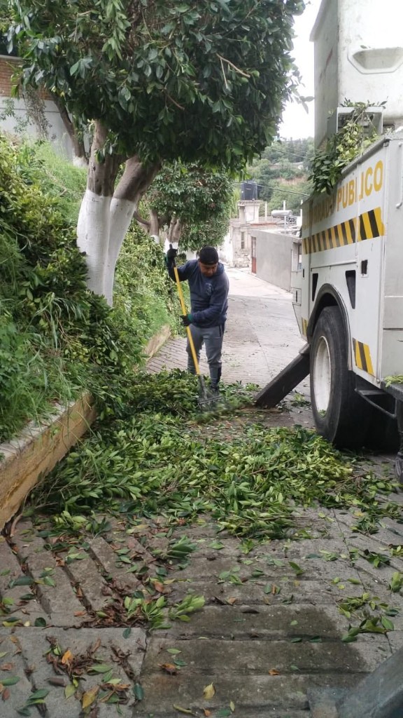 BRIGADA DE SERVICIOS MUNICIPALES REALIZA ACCIONES PARA MEJORAR ESPACIOS EN&nbsp;TOTOLAC