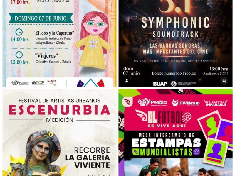 MÚSICA, TÍTERES U DANZA TIENE PREPARADO EL GOBIERNO DE PUEBLA PARA ESTE FIN DE&nbsp;SEMANA