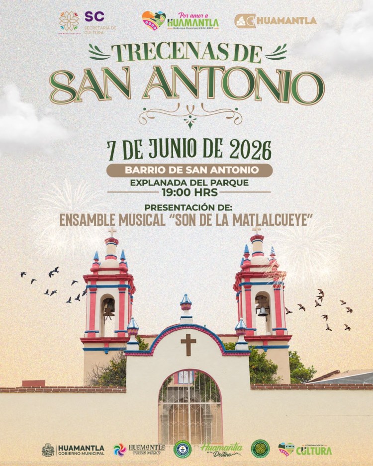 SON DE LA MATLALCUEYE LLEGARÁ AL BARRIO DE SAN ANTONIO COMO PARTE DE LAS TRECENAS&nbsp;2026