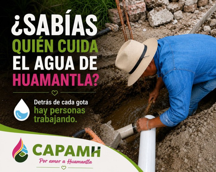 🚰💦💧 DETRAS DE CADA GOTA HAY PERSONAS TRABAJANDO: #CAPAMH&nbsp;🚰💧💦