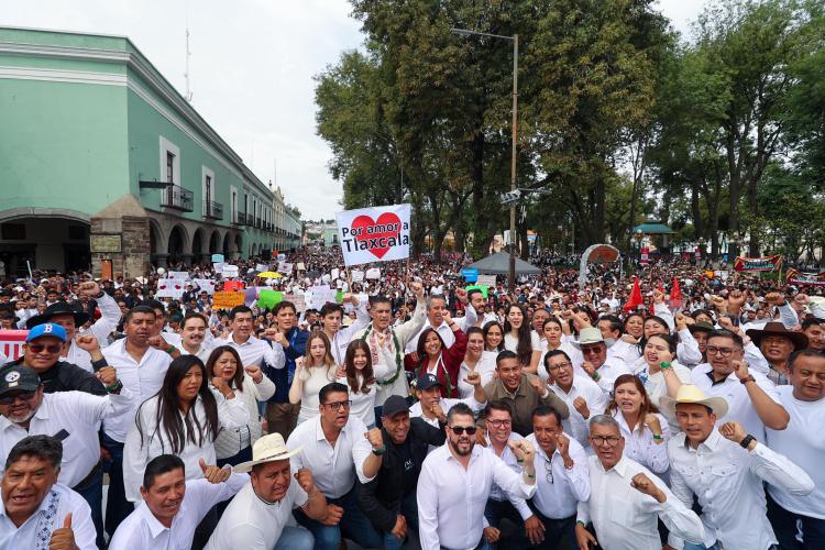 LORENA CUÉLLAR ENCABEZA CAMINATA POR LA SOBERANÍA&nbsp;NACIONAL
