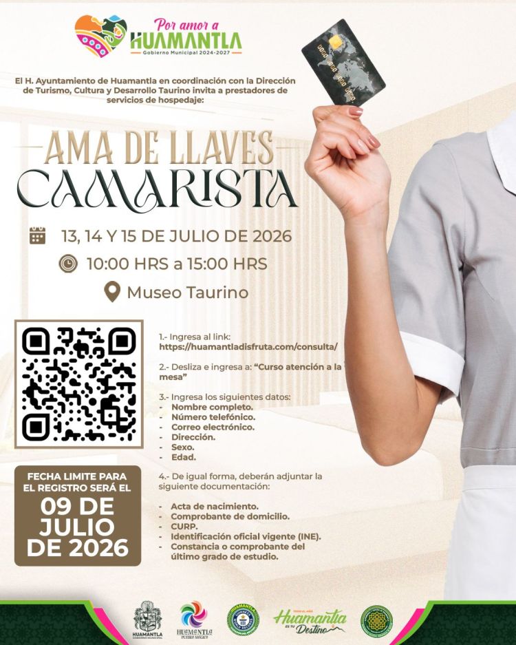 HUAMANTLA FORTALECE LA CAPACITACIÓN DEL PERSONAL DEL SECTOR&nbsp;HOTELERO