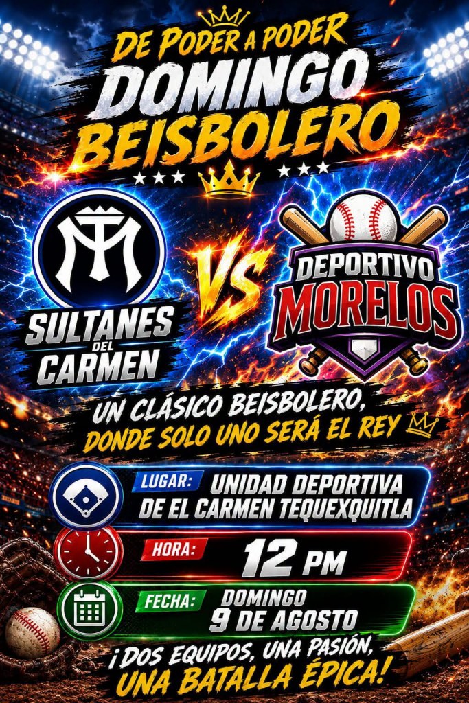 DOMINGO BEISBOLERO EN&nbsp;TEQUEXQUITLA