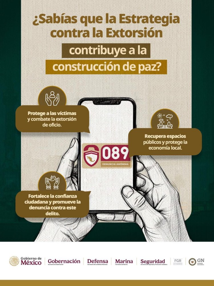 GOBIERNO DE HUAMANTLA SE SUMA A LA CAMPAÑA NACIONAL DE PREVENCIÓN CONTRA LA&nbsp;EXTORSIÓN