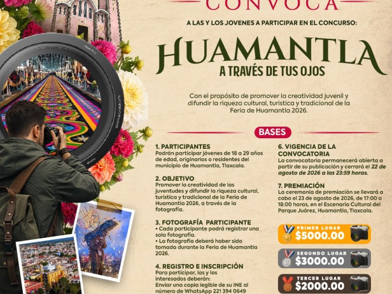 GOBIERNO DE HUAMANTLA INVITA A LAS JUVENTUDES A CAPTURAR LA ESENCIA DE LA FERIA INTERNACIONAL DEL ARTE EFÍMERO Y LA DALIA A TRAVÉS DE LA&nbsp;FOTOGRAFÍA