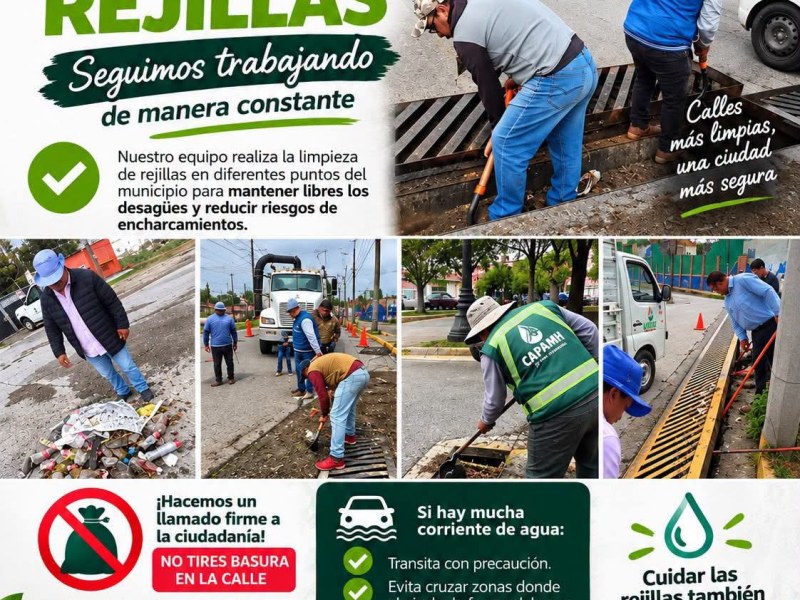 💧🚰💦 EN TEMPORADA DE LLUVIAS, CAPAMH NO BAJA LA&nbsp;GUARDIA🚰💦💧