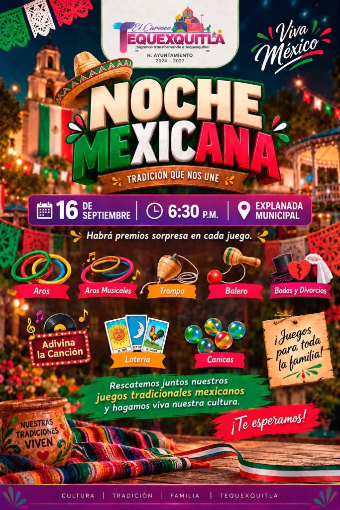 🎉 ¡VIVE UNA NOCHE MEXICANA EN FAMILIA!&nbsp;🎉🇲🇽