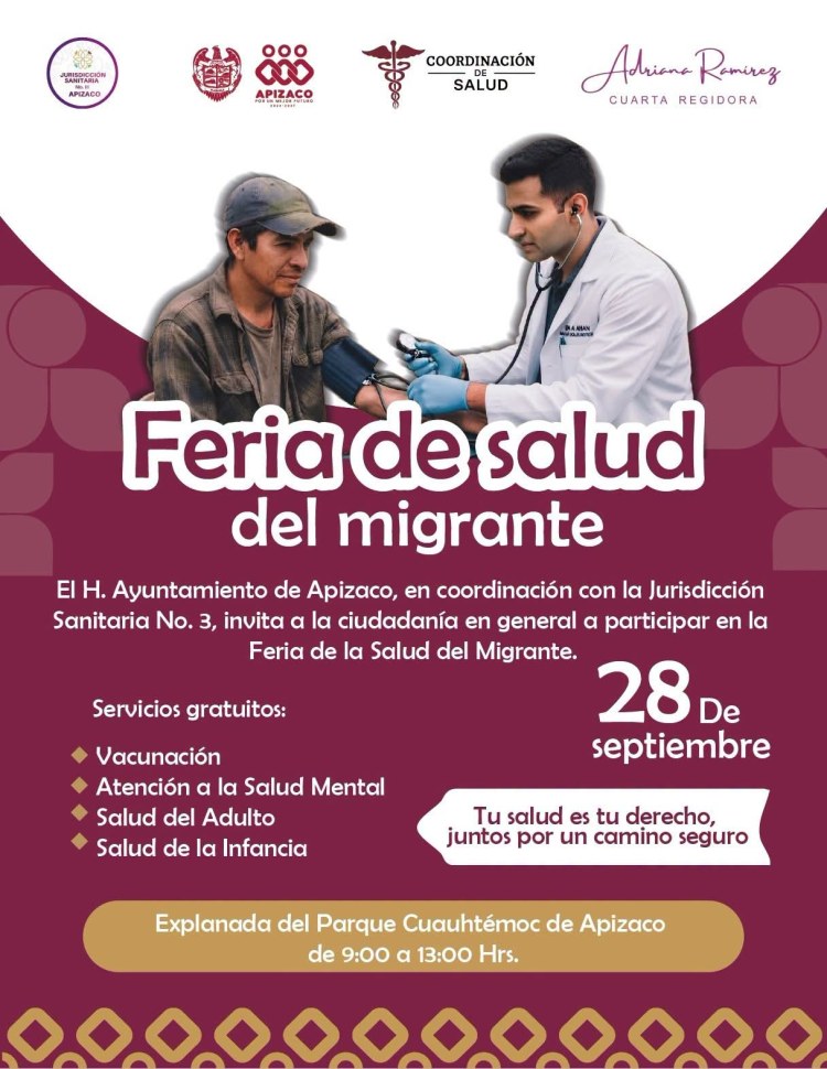¡ATENCIÓN APIZACO! Tu salud es primero&nbsp;🩺🇲🇽