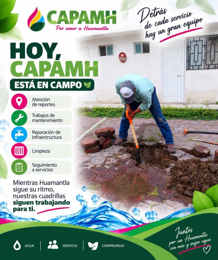💧 HOY, CAPAMH ESTÁ EN&nbsp;CAMPO.