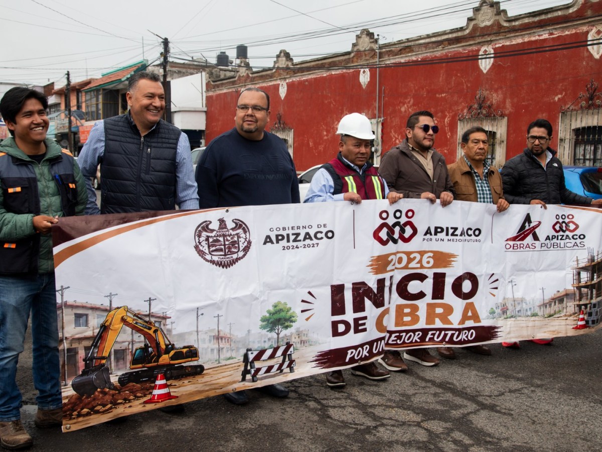 DAN BANDERAZO DE INICIO A REPAVIMENTACIÓN DE AVENIDA MOCTEZUMA EN APIZACO; INVERSIÓN SUPERA LOS 5&nbsp;MDP