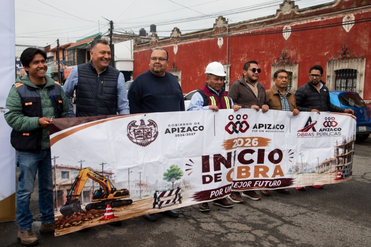 DAN BANDERAZO DE INICIO A REPAVIMENTACIÓN DE AVENIDA MOCTEZUMA EN APIZACO; INVERSIÓN SUPERA LOS 5&nbsp;MDP