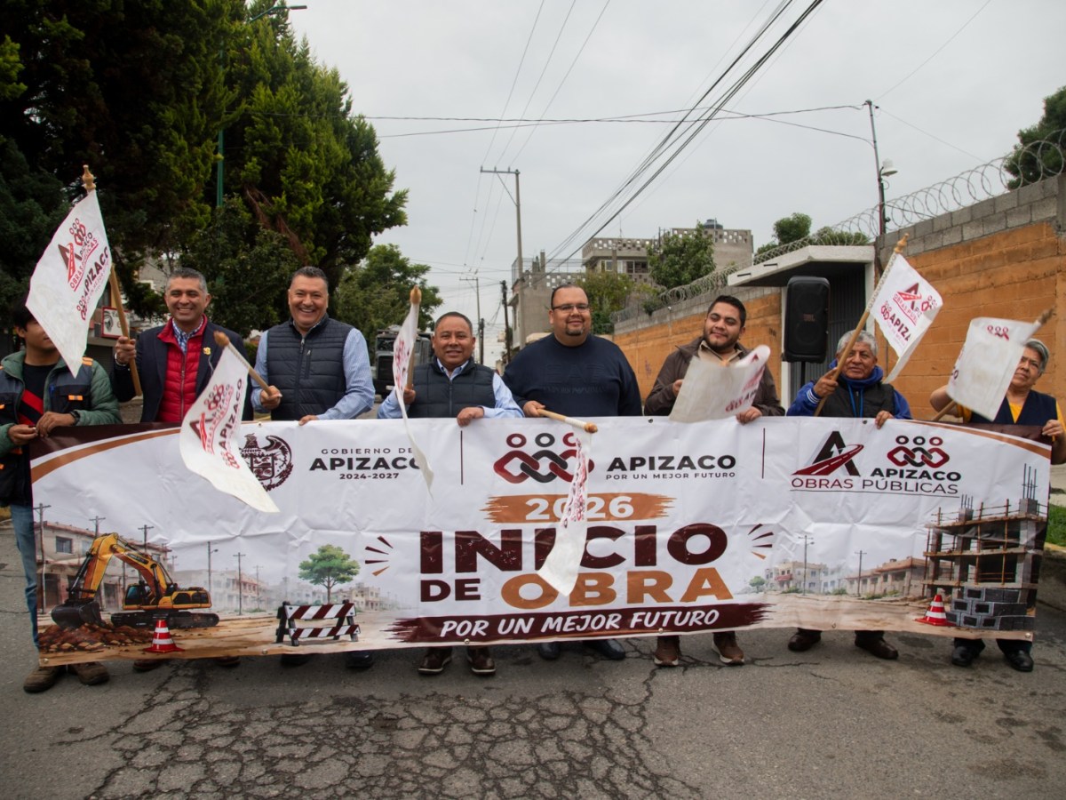DA BANDERAZO GOBIERNO DE APIZACO A LA REPAVIMENTACIÓN DE LA AVENIDA HIDALGO CON EL PROGRAMA «PESO A&nbsp;PESO»