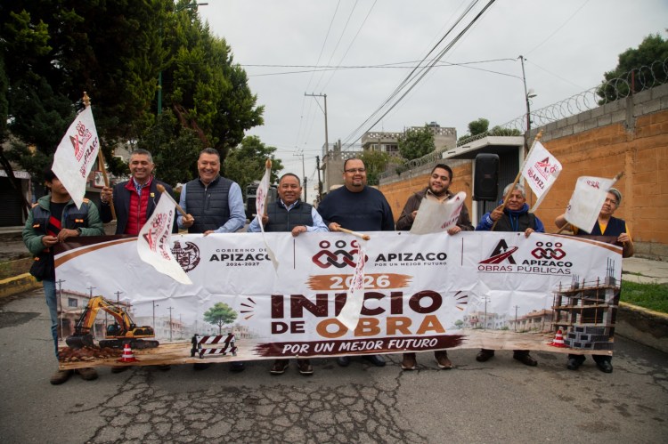 DA BANDERAZO GOBIERNO DE APIZACO A LA REPAVIMENTACIÓN DE LA AVENIDA HIDALGO CON EL PROGRAMA «PESO A&nbsp;PESO»