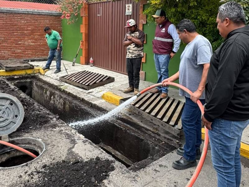 GOBIERNO MUNICIPAL DE TLAXCALA ATIENDE DESAZOLVE DE DRENAJE Y REJILLAS PLUVIALES EN&nbsp;TLAPANCALCO