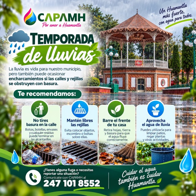 🌧️💚 HOY LA LLUVIA NOS INVITA A CUIDAR MÁS NUESTRO ENTORNO:&nbsp;#CAPAMH