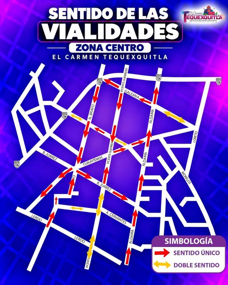🚦 RESPETEMOS EL SENTIDO DE LAS VIALIDADES EN&nbsp;TEQUEXQUITLA
