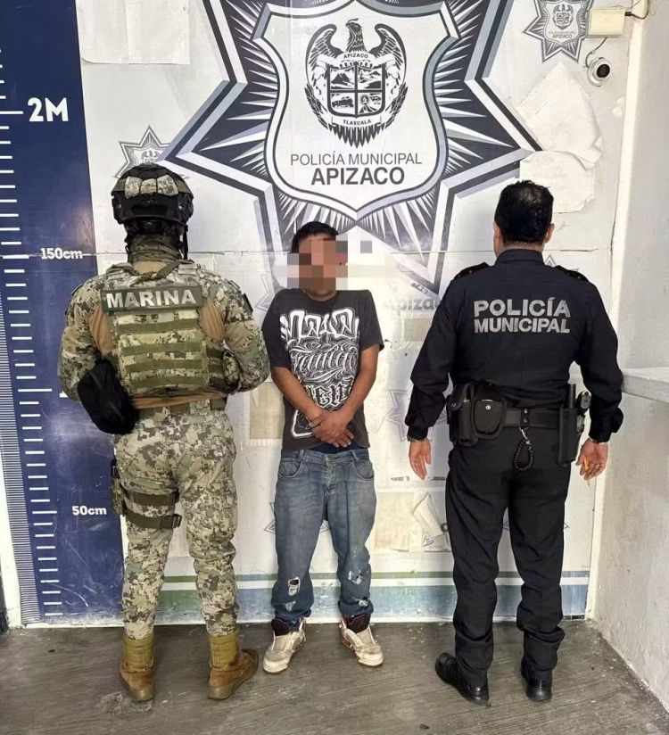 DETIENE POLICÍA DE APIZACO A&nbsp;MASCULINO